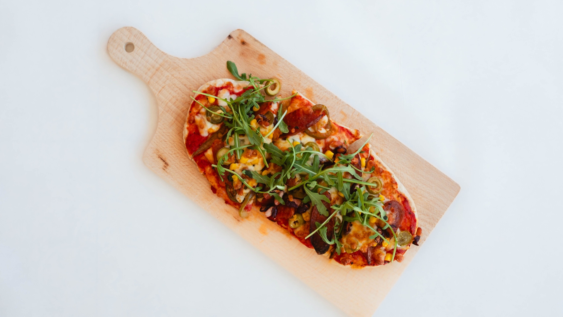 Blu Restaurant Specialty - Flatbreads baked with toppings